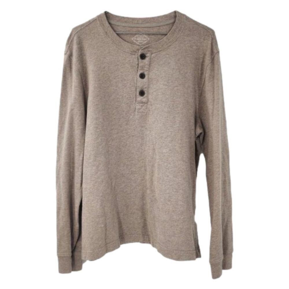 St. John's Bay Tan Long Sleeve Shirt - Men's Size Medium